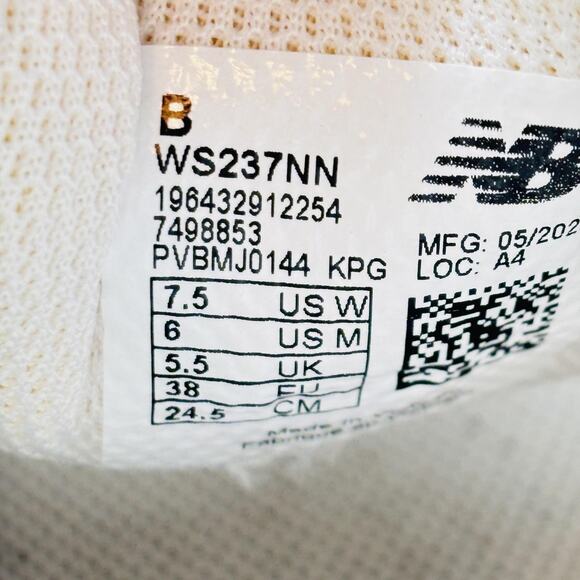 New Balance Shoes Womens 7.5 White Beige 237 Retro Running Athletic Sneakers - Picture 10 of 11